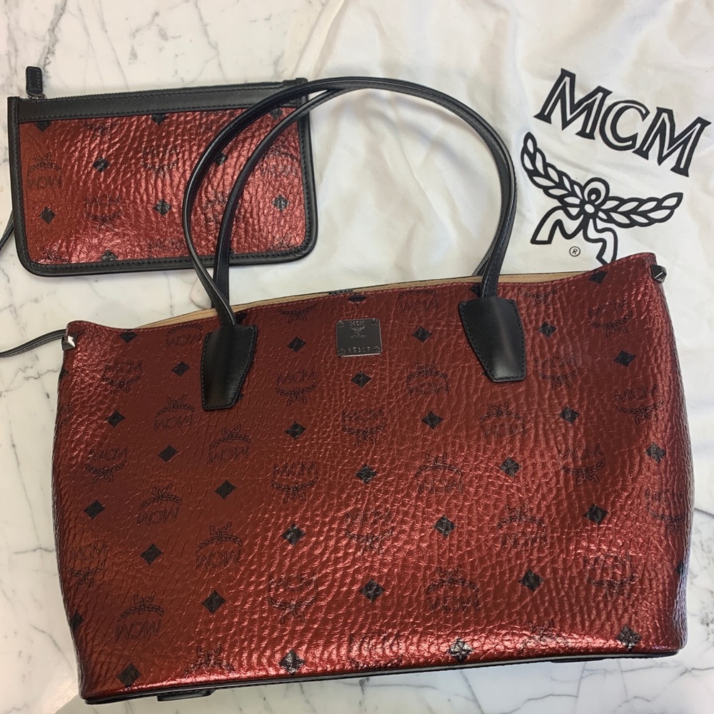 MCM Small Metallic Project Tote Set